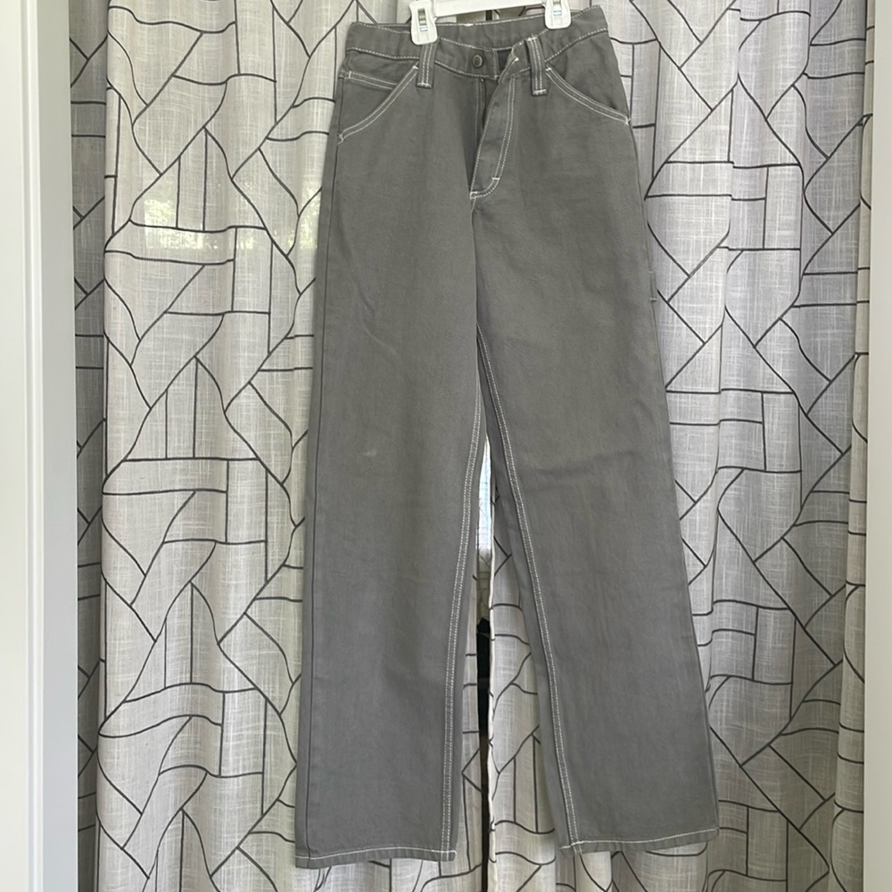 Like new J Galt grey wide leg carpenter jeans